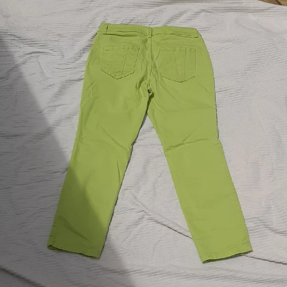 Christopher&Banks💚Green Jeans Y2K Size 6 - Picture 2 of 6